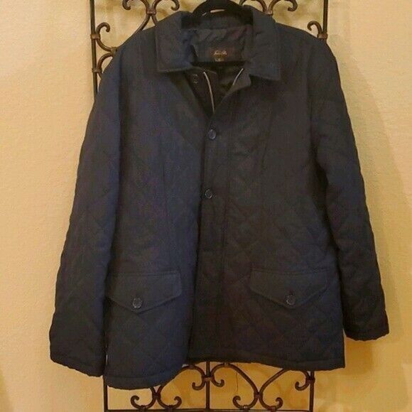 TASSO ELBA Charcoal Quilted Men's Jacket - XLarge - Picture 1 of 8
